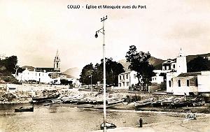 Collo - Eglise et Mosquee vues du Port